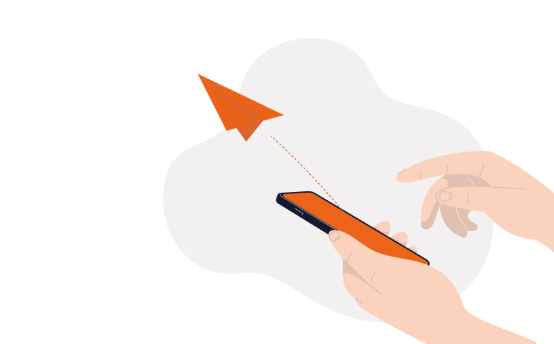 ria money transfer illustration sending money via phone app